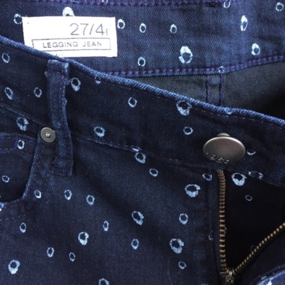 GAP Dotted Spotted Polka Dot Bleach Pattern Jeans - Picture 3 of 5